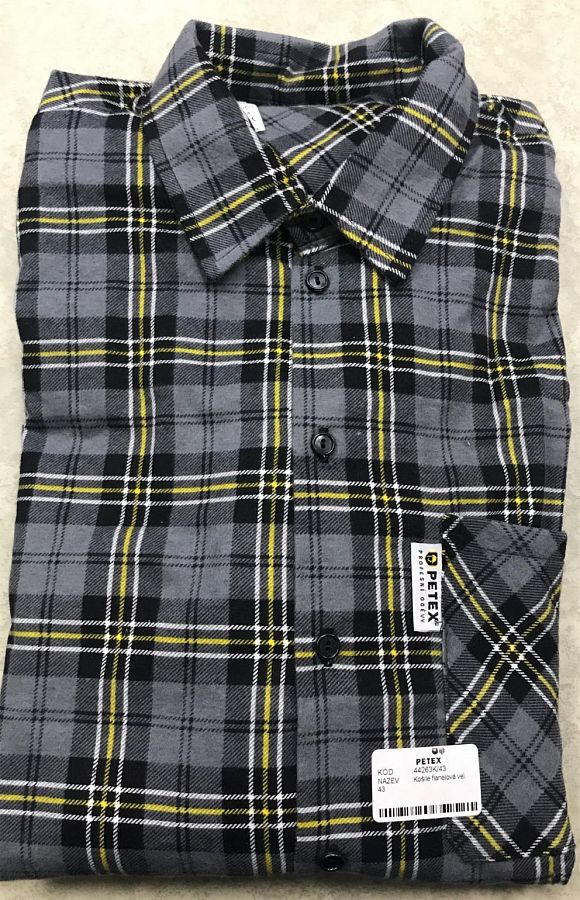 Košile flanelová prodloužená vel. 46 - Obrázek (1) Košile flanelová prodloužená vel. 46 - Obrázek (1)